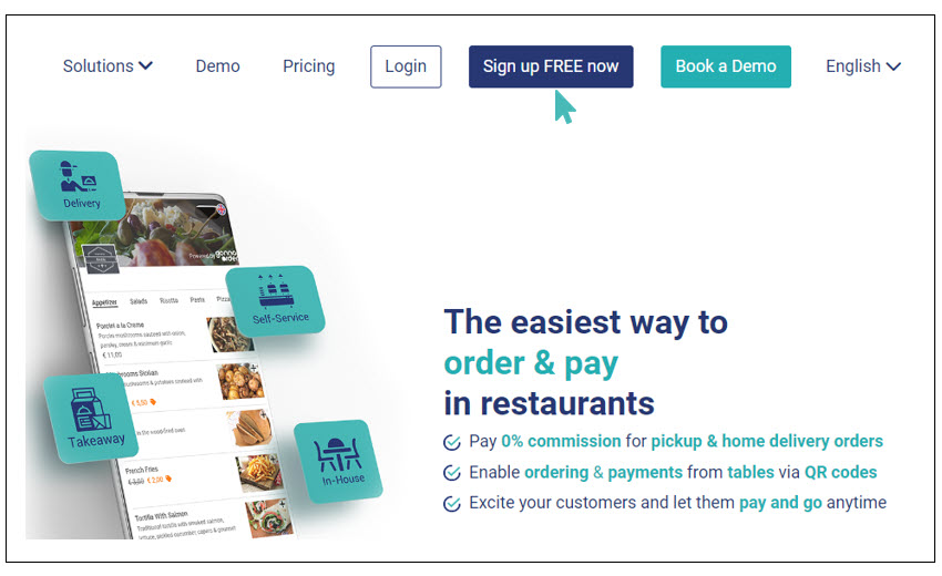 Sign up for GonnaOrder account