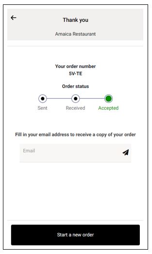 If an order is automatically accepted, its status changes from sent to accepted. 