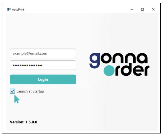 Enable run on startup on app login