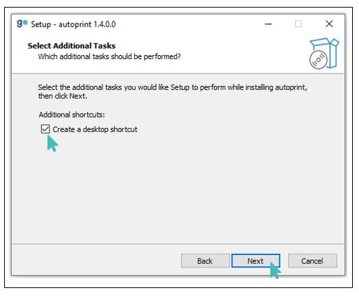 Create desktop shortcut