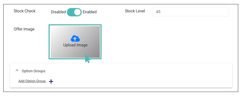 Selecting the image selection field