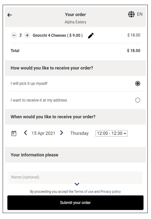 Order page has more details when shopping bas is disabled
