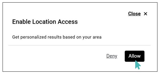 Grant Location Access