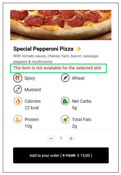 Item Already Reserved Note on Item Details Page