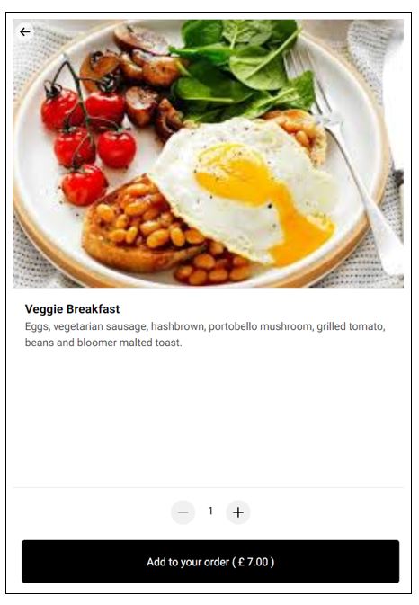 Bouton Ajouter à la commande sur la page des détails de l'article