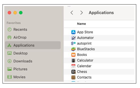Paste the autoprint app in the applications folder