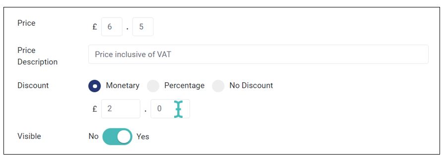 Définir une remise monétaire pour un article du magasin
