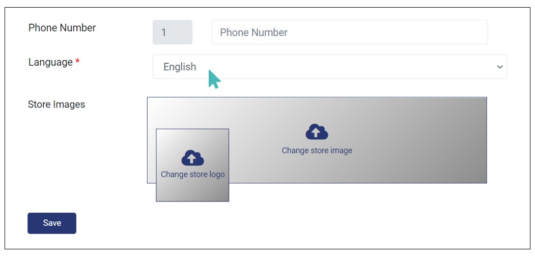 Choose a default language for your store