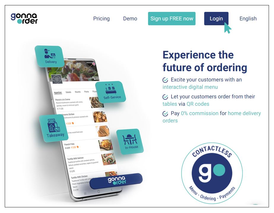 Home GonnaOrder - Login