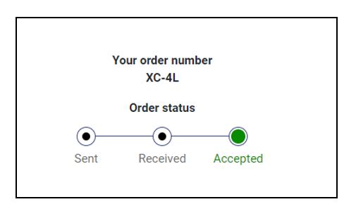 Order status - accepted