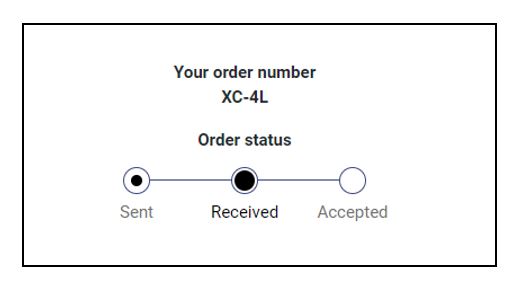 order status - received