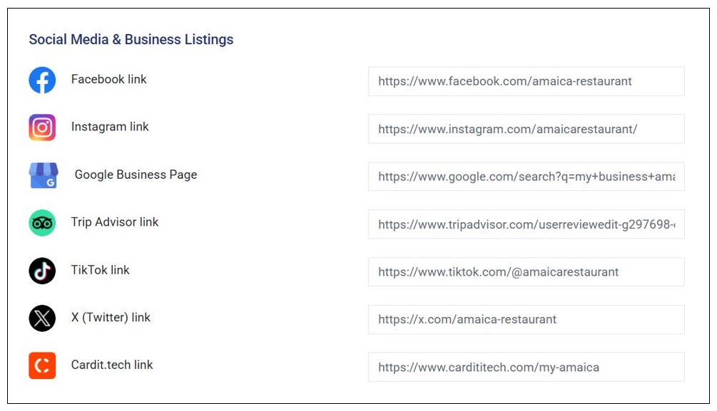 Linking Social Media Accounts and Business Listings