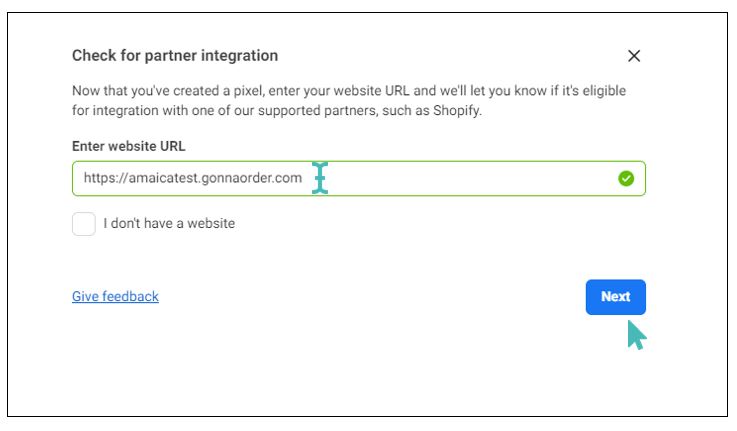Provide your store URL