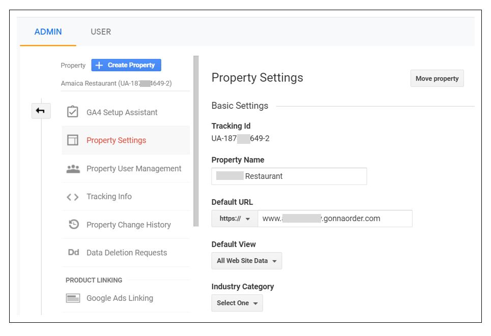 ID de suivi de Google Analytics