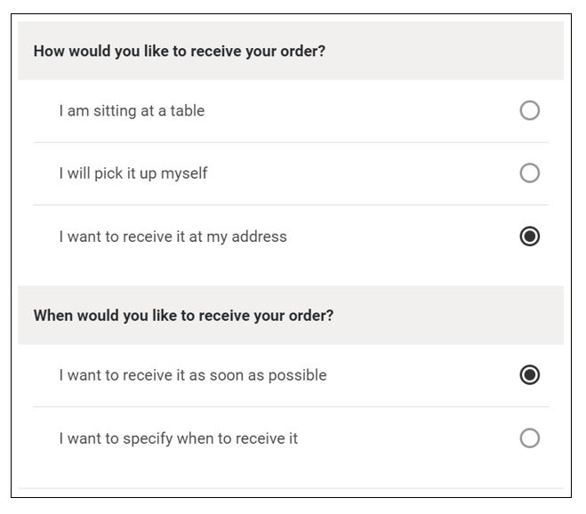 Customer UI when Order desired time ASAP is enabled