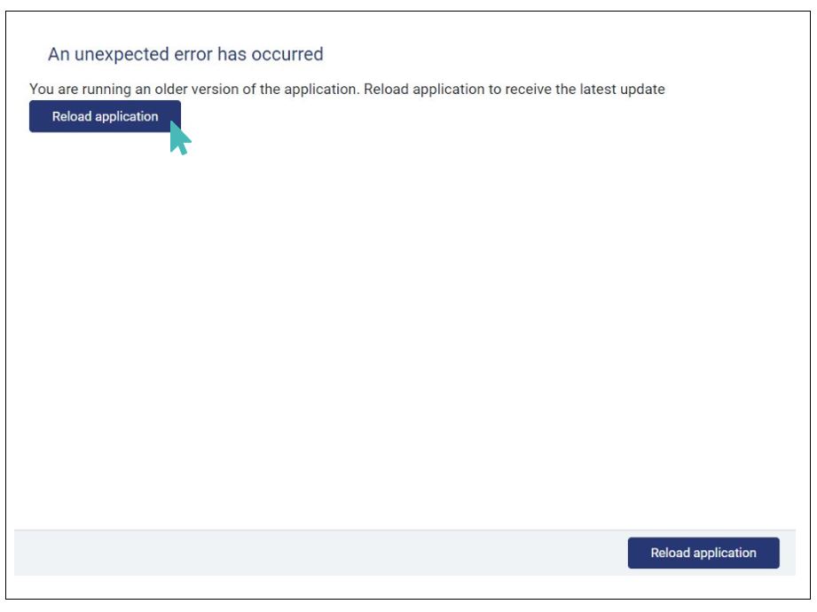 Reload application from GonnaOrder dashboard