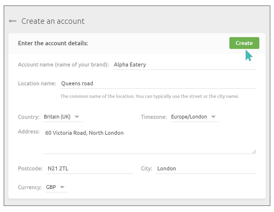 Required HubRise account details