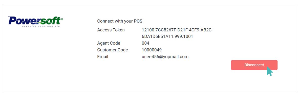 Disconnect Powersoft integration