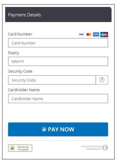 RMS Payments interface