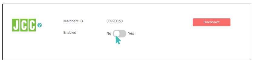 Disable JCC payments