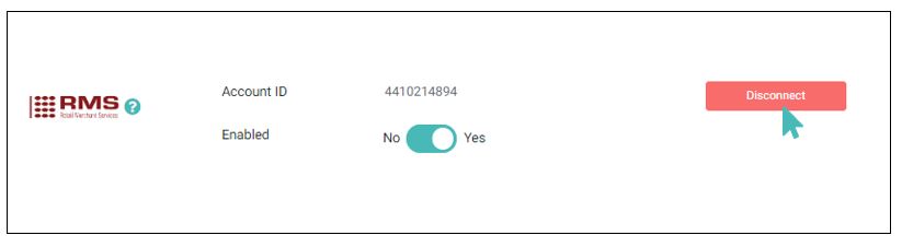 Disconnect RMS from your store