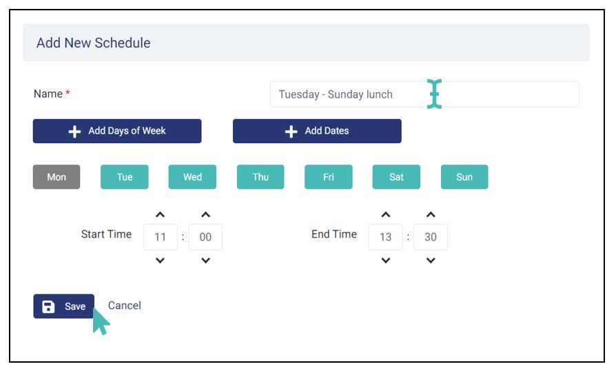 SChedule to control non discounted items