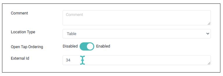 Table external ID