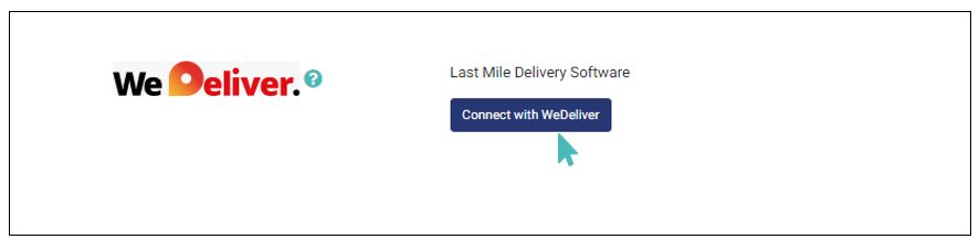 Connect with WeDeliver