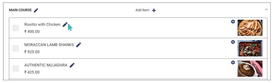 Selecting store items to associate with variants