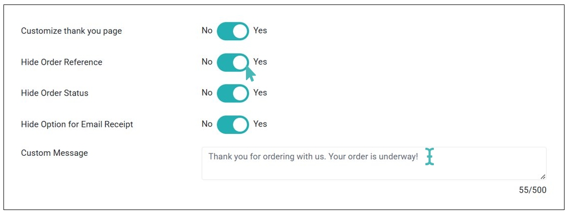 Customizing Customer Thank You Page