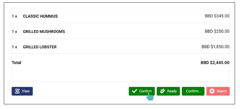 Confirm Orders