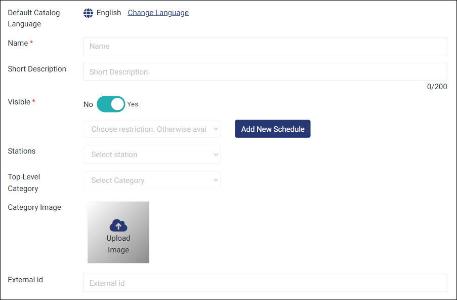gonnaorder -fill in new category details and save
