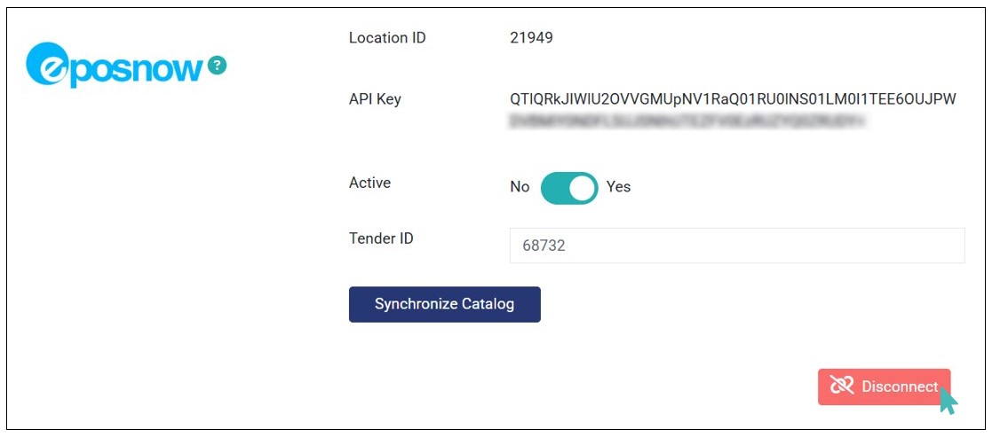 Disconnect Epos Now