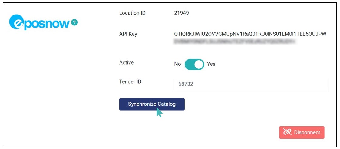 Synchronize Epos Now Catalog with GonnaOrder