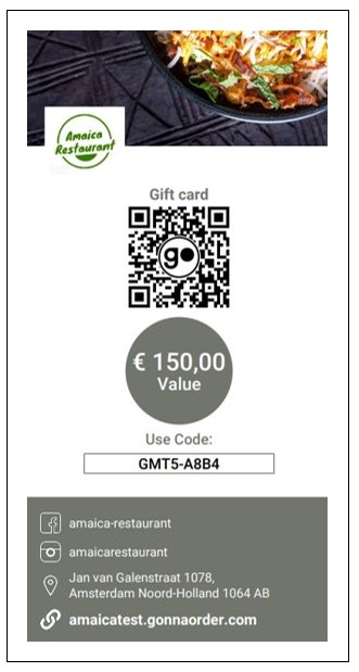 Gift Card Flyer With Voucher Code